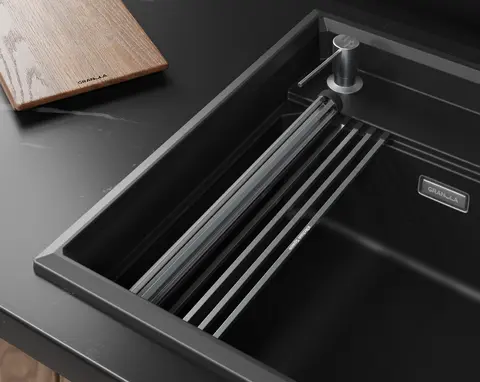 Кухонная мойка Granula KS-5807R (580х520) Шварц