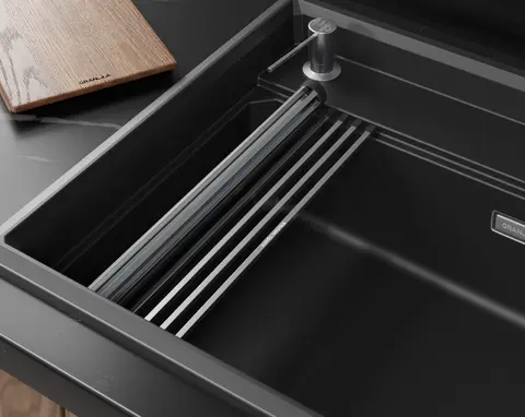 Кухонная мойка Granula KS-7308R (730х520) Шварц